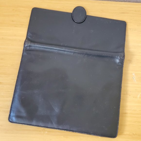 CARTIER MUST DE CARTIER All Black Leather Clutch Bag Vintage - Picture 5 of 6